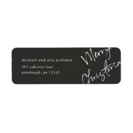 Merry Christmas Mailing Label