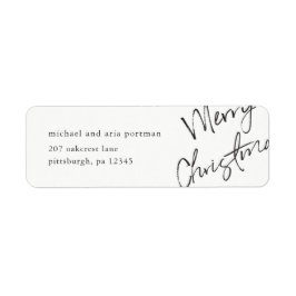 Merry Christmas Mailing Label