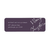Merry Christmas Mailing Label (Vorne)