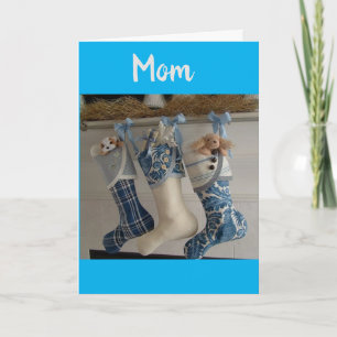 MERRY CHRISTMAS ***MAMA**** MIT LIEBE & DANK FEIERTAGSKARTE