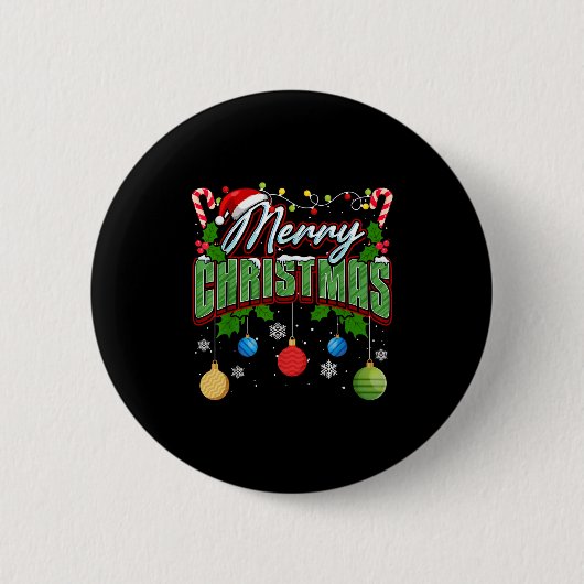 Merry Christmas Matching Family Merry Christmas Xm Button (Vorderseite)