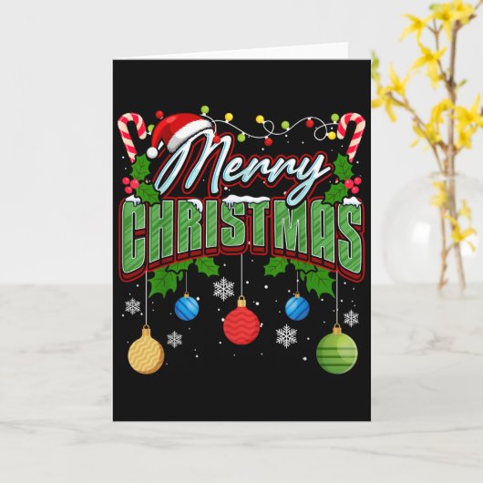 Merry Christmas Matching Family Merry Christmas Xm Karte (Gelbe Blume)