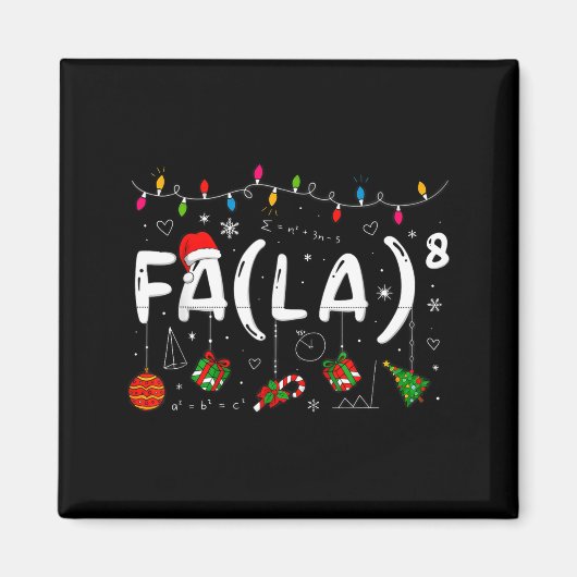 Merry Christmas Math Teacher Christmath For Men Wo Magnet (Vorne)