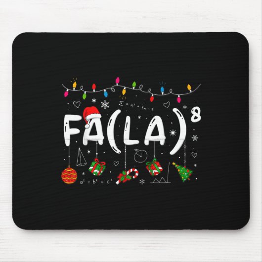 Merry Christmas Math Teacher Christmath For Men Wo Mousepad (Vorne)