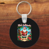 Merry Christmas Mele Kalikimaka Trocal Hawaiian Sa Schlüsselanhänger (Vorderseite)