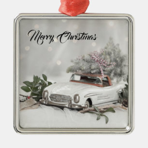 Merry Christmas Mercedes Benz Ornament Aus Metall