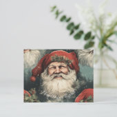 Merry Christmas message Feiertagspostkarte (Stehend Vorderseite)