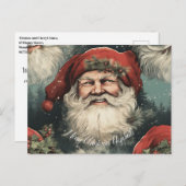 Merry Christmas message Feiertagspostkarte (Vorne/Hinten)