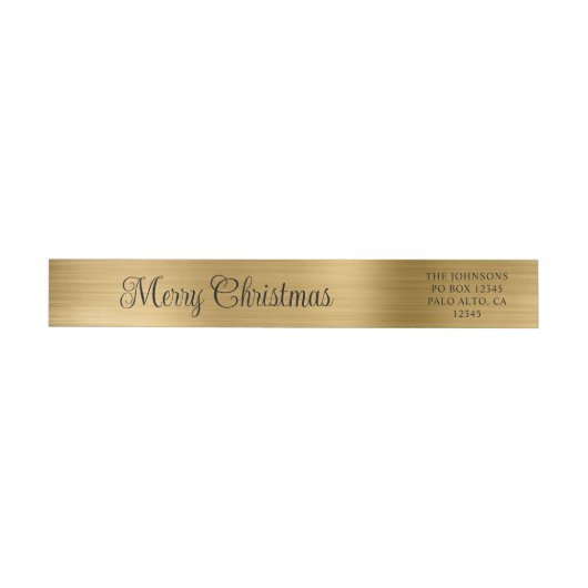 Merry Christmas Metallic Gold (Person)