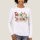 Merry Christmas minimal chic Tri-Blend Shirt (Vorderseite)
