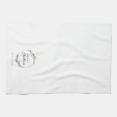 Merry Christmas Minimalist Wreath Geschirrtuch (Horizontal)