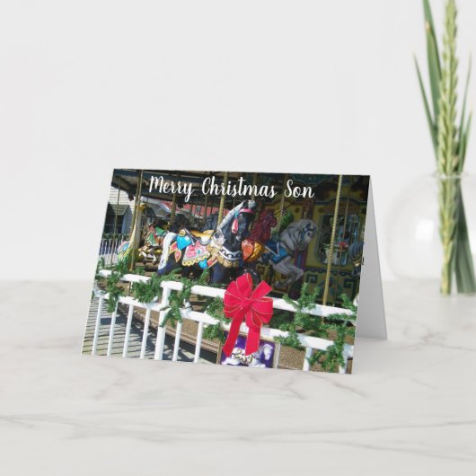 MERRY CHRISTMAS&MISS ***SON*** FEIERTAGSKARTE (Vorderseite)
