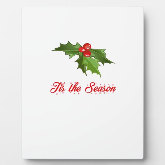 Merry Christmas Mistletoe Fotoplatte (Vorderseite)