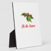 Merry Christmas Mistletoe Fotoplatte (Seite)