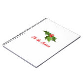 Merry Christmas Mistletoe Notizblock (Linke Seite)