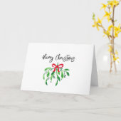 MERRY CHRISTMAS Mistletoe PAPPY NEW YEAR Festival Karte (Gelbe Blume)