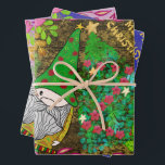 MERRY CHRISTMAS MIT GNOME XMAS TREE GESCHENKPAPIER SET<br><div class="desc">Dieses Design zeigt ein niedliches Gnome mit einem stilvollen Weihnachtsbaum, umgeben von hübschen rosa Blume und verschiedenen schönen Blätter. Der Hintergrund ist besonders. Diese Designvorlage eignet sich als Geschenk an Ihre wertvolle Person. Sie können den Text " MERRY CHRISTMAS " auch personalisieren oder anpassen, indem Sie auf den Knopf (...</div>