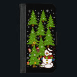 MERRY CHRISTMAS MIT SNOWMAN iPhone 8/7 Geldbeutel-Hülle<br><div class="desc">GEMEINSAM MIT SNOWMAN</div>