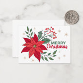 MERRY CHRISTMAS MITTEILUNGSKARTE (Vorderseite/Rückseite Beispiel)