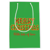 Merry Christmas Mittlere Geschenktüte (Vorderseite)