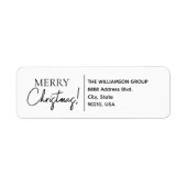 Merry Christmas Modern Company Name Custom (Vorne)