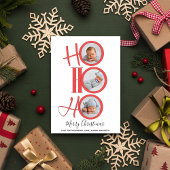 Merry Christmas Modern Santa Cute Typography Feiertagskarte