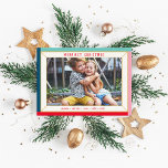 MERRY CHRISTMAS - Modernes Foto mit Fassade Feiertagskarte<br><div class="desc">durch kat massard >>> WWW.SIMPLYSWEETPAPERIE.COM << Ein niedliches Kartendesign,  das wie ein festliches Juwel mit großem Foto aus der Landschaft aussieht,  und schlichte Farbe auf der Rückseite,  sodass Sie die Möglichkeit,  eine persönliche Nachricht zu handschreiben.</div>