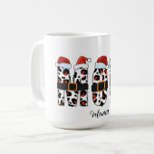  merry Christmas mom Personalized name Kaffeetasse (Vorderseite Links)