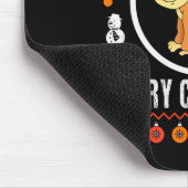 Merry Christmas Monkey Ugly Sweater Xmas Knit Tank Mousepad (Ecke)