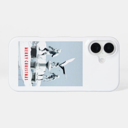 Merry Christmas. Monster ice sculptures iPhone 16 Hülle (Rückseite (Horizontal))