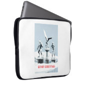 Merry Christmas. Monster ice sculptures Laptopschutzhülle (Vorne Rechts)