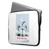 Merry Christmas. Monster ice sculptures Laptopschutzhülle (Vorderseite Links)