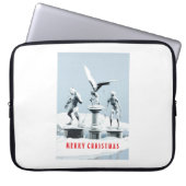Merry Christmas. Monster ice sculptures Laptopschutzhülle (Vorderseite)