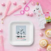 Merry Christmas. Monster ice sculptures Pappteller (Party)