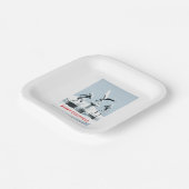 Merry Christmas. Monster ice sculptures Pappteller (Gewinkelt)