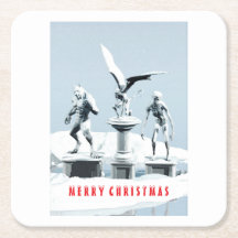 Merry Christmas. Monster ice sculptures