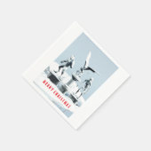 Merry Christmas. Monster ice sculptures Serviette (Ecke)