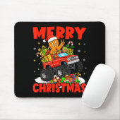 Merry Christmas Monster Truck Funny Gingerbread Me Mousepad (Mit Mouse)
