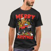 Merry Christmas Monster Truck Funny Gingerbread Me T-Shirt (Vorderseite)