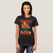 Merry Christmas Monster Truck Funny Gingerbread Me T-Shirt (Vorne ganz)