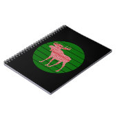 MERRY CHRISTMAS MOOSE DEER NOTIZBLOCK (Linke Seite)