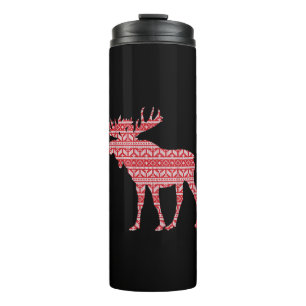 MERRY CHRISTMAS MOOSE THERMOSBECHER