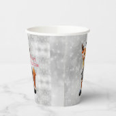 Merry Christmas moose wearing a hat      Pappbecher (Links)