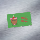 Merry Christmas Mouse Custom Business Cards Magnetische Visitenkarte (Beispiel)