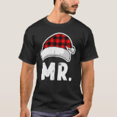 Merry Christmas Mr Trees Lights Santa Hat Mr Chris T-Shirt (Vorderseite)