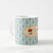 Merry Christmas Mug – Elegant Holiday Design Kaffeetasse (Vorderseite Links)