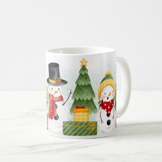 Merry Christmas  Mug Kaffeetasse (VorderseiteRechts)