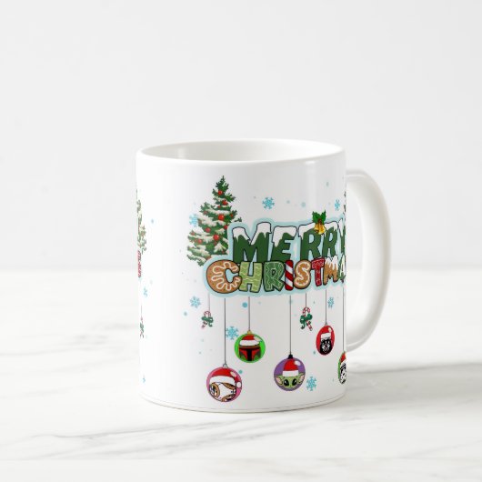 Merry Christmas Mug Kaffeetasse (VorderseiteRechts)