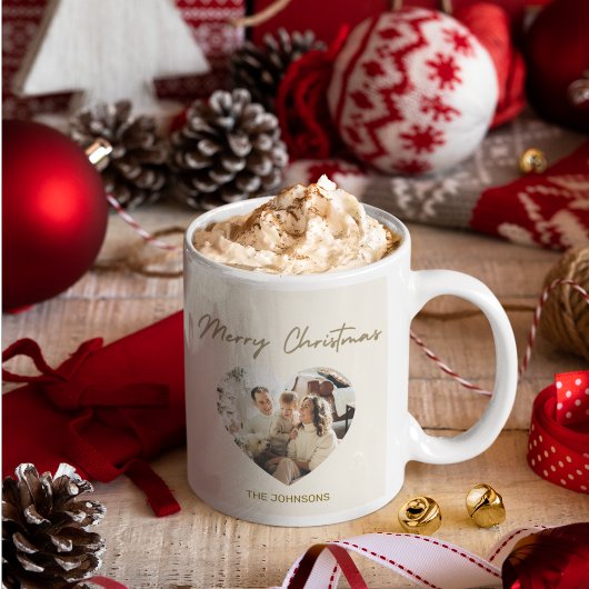 Merry Christmas Mug | Personalized Photo Jumbo-Tasse