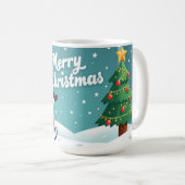 merry christmas mug santa klaus kaffeetasse (VorderseiteRechts)